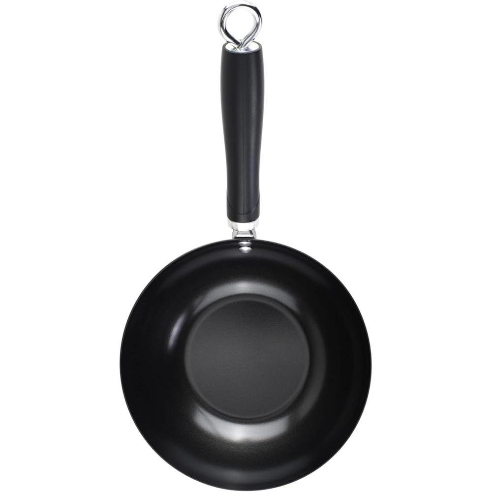 imageGoodCook Everyday Nonstick 11Inch Stir Fry Pan Deep Walled Skillet for Easy Mixing EvenHeating Aluminum Wok Ergonomic Handle Charcoal Silicone Lacquer Black Frying Pan8