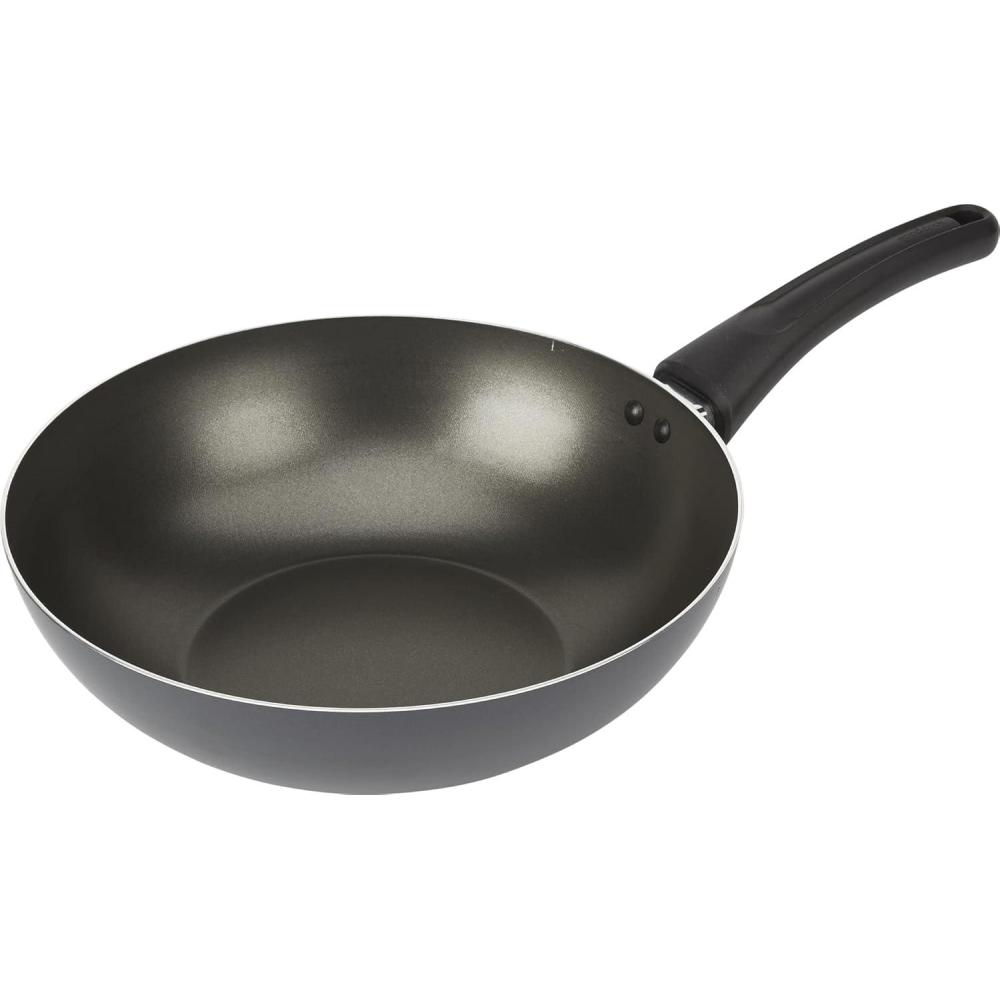 imageGoodCook Everyday Nonstick 11Inch Stir Fry Pan Deep Walled Skillet for Easy Mixing EvenHeating Aluminum Wok Ergonomic Handle Charcoal Silicone Lacquer Black Frying Pan11