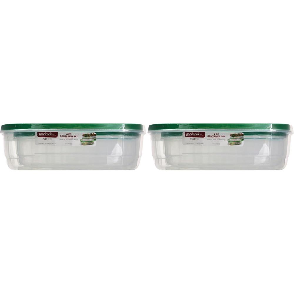 imageGoodCook FlexTrim 18gal 1 gal Container Set BPA FreeLarge Pack of 2