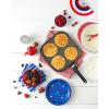 GoodCook 11-Inch Square Griddle Pan, Nonstick Aluminum Frying Pan, Even Heating, Ergonomic Handle, Perfect for Eggs, Bacon, and Breakfast, Small Griddle Pan, Durable Black Finish