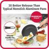 GoodCook 12-Piece Micro-Divot Nonstick Aluminum Cookware Set with Pans, Dutch Oven, Spoon and Turner, Black (6184)(12 piece set)