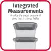 GoodCook EveryWare 34-Piece BPA-Free Plastic Food Storage Containers with Lids (Set of 17), Clear/Grey