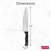 GoodCook Everyday 8-Inch Chef’s Knife, Full-Tang High-Carbon Stainless Steel Blade, Triple-Riveted Handle, Versatile Kitchen Knife for Meat, Vegetables, and Herbs, Balanced and Durable