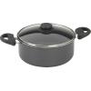GoodCook Everyday Nonstick Dutch Oven with Lid, 4.7 Quart, Black, Aluminum Base for Even Heating, Tempered Glass Lid, Ergonomic Flame Guard Handles, Easy to Clean, Ideal for Soups and Stews(4.7 Qt Dutch Oven)