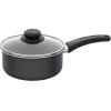 GoodCook Everyday Nonstick Sauce Pan w/Lid, 2 Quart, Black(2 Quarts)