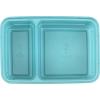 GoodCook Meal Prep Rectangle Two Compartment 60-Piece, Teal, Made without BPA(60-Piece Set (Pack of 4))