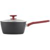 GoodCook ProEase Nonstick Fry Pan, 8 Inch, Black(2.6 Quarts)