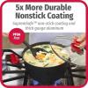GoodCook ProEase Nonstick Fry Pan, 8 Inch, Black(4-Quart)