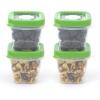 Good Cook Flex Trim Air Tight Seal Food Storage container, 4 pack, 1/2 cup, Green