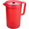 GoodCook 1-Gallon Plastic Airtight Pitcher with Vacuum Seal Lid, 1 Gallon, Red(128 Ounces)