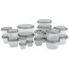 GoodCook EveryWare 40-Piece Food Storage Container Set, BPA-Free Plastic, Click and Fresh Lids, Assorted Sizes with Integrated Measurements, Durable and Secure Food Containers for Leftovers