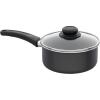 GoodCook Everyday Nonstick Sauce Pan w/Lid, 2 Quart, Black(2 Quarts)