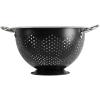 GoodCook Gourmet Colander, 5qt capacity, Stainless Steel with Handles and Elevated Pedestal Foot, Bold Black