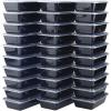 imageGoodCook Meal Prep Rectangle Single Compartment 30 units Black BPA Free