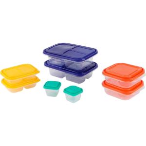 GoodCook EveryWare 18-Piece Lunch Set, Assorted Colors, Made Without BPA(18-Piece Lunch Set)