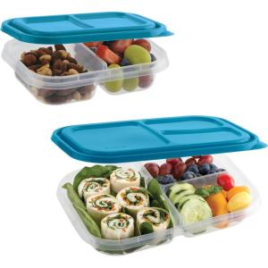 GoodCook EveryWare Bento Box Food Storage Container Set with Snap-Shut Lids, Reusable Meal Prepping Containers with Lids, Set of 7(14-Pack)