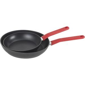 GoodCook ProEase Nonstick Fry Pan, 10 Inch, Black(Assorted Set of 2)