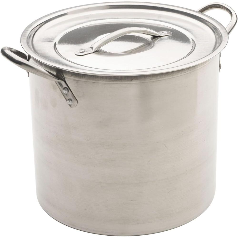 imageGood Cook 15 Quart Stainless Steel Sauce Pan With Lid12 Quart Stock Pot