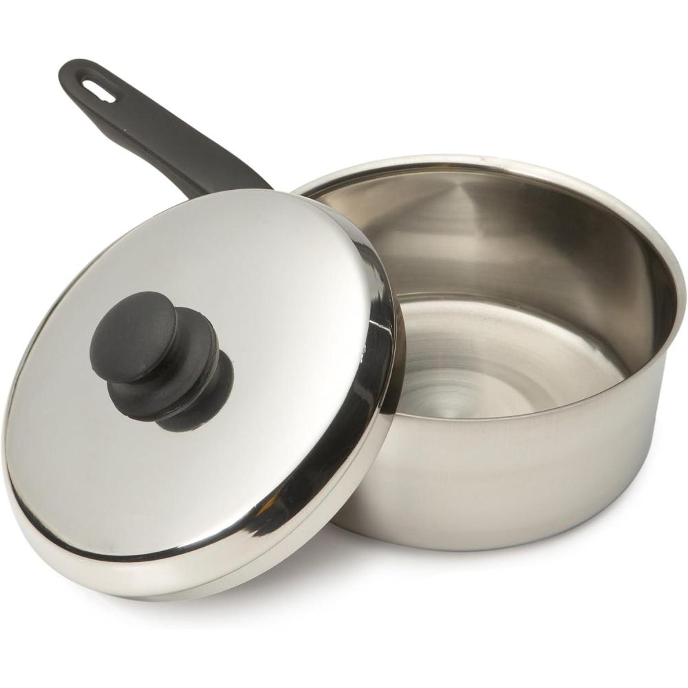 imageGood Cook 15 Quart Stainless Steel Sauce Pan With Lid2 Quart Sauce Pan