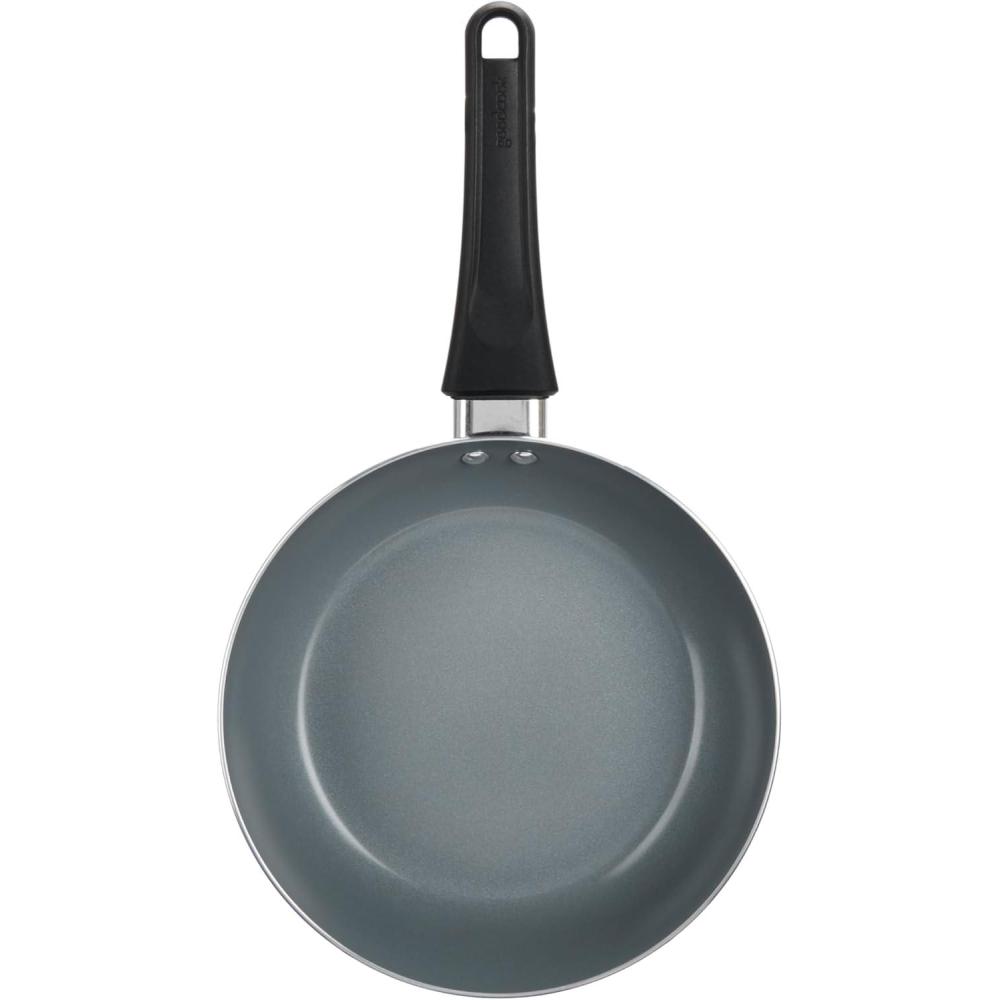 imageGoodCook Everyday Fry Pan Ceramic Nonstick Aluminum Construction for Even Heating NonToxic PTFE ampamp PFOA Free 10Inch BlackBlack