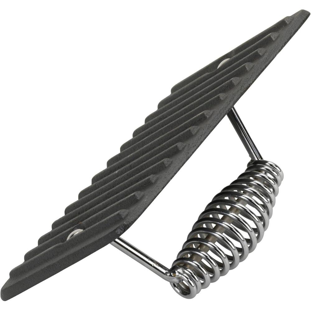 imageGoodCook PreSeasoned Cast Iron Grill Pan 1075 Inch BlackGrill Press