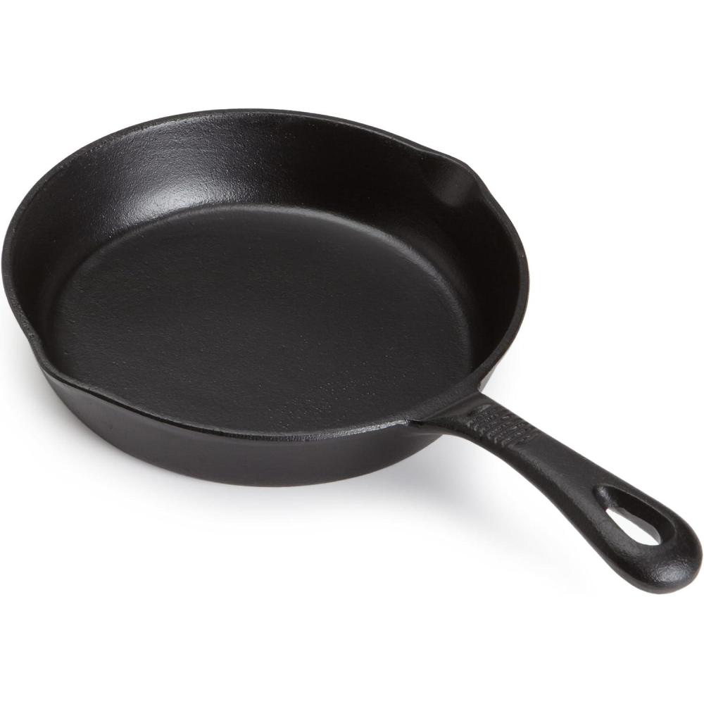 imageGoodCook PreSeasoned Cast Iron Skillet 8 Inch Black