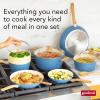 GoodCook 12-Piece Healthy Ceramic Titanium-Infused Cookware Set, Light Blue – Pots, Pans, Steamer, Spoon & Turner – Induction Cookware, Kitchen Pots & Pans Set, Nonstick Cooking Pan Set(12 Piece Cookware Set)