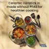 GoodCook Everyday Ceramic Nonstick Cookware Set Includes 8 & 10-Inch Fry Pans 1 & 2-Quart Covered Sauce Pans 4.7-Quart Covered Dutch Oven Turner and Basting Spoon, 10-Piece, Black