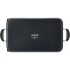 GoodCook Everyday Double Griddle Pan Ceramic Nonstick Aluminum Construction for Even Heating Non-Toxic PTFE & PFOA Free, 18×11-Inch, Black