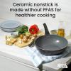 GoodCook Everyday Stir Fry Pan Ceramic Nonstick Aluminum Deep-Walled Construction for Even Heating Non-Toxic PTFE & PFOA Free, 11.5-Inch, Black