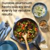 GoodCook Everyday Stir Fry Pan Ceramic Nonstick Aluminum Deep-Walled Construction for Even Heating Non-Toxic PTFE & PFOA Free, 11.5-Inch, Black
