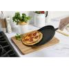 GoodCook Pre-Seasoned Cast Iron Pizza Pan, 10.5-Inch Round Skillet for Pizza, Crepes, and Pancakes, Durable Even Heating Cookware, Oven Safe to 500°F, Versatile Black Cast Iron Pan