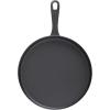 GoodCook Pre-Seasoned Cast Iron Pizza Pan, 10.5-Inch Round Skillet for Pizza, Crepes, and Pancakes, Durable Even Heating Cookware, Oven Safe to 500°F, Versatile Black Cast Iron Pan