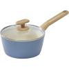 GoodCook Healthy Ceramic Titanium-Infused 2 Quart Saucepan with Lid, Light Blue – Induction Cookware, Nonstick Cooking Pan, Food Cooker for Soups, Sauces, Potatoes, Pasta, Rice(2 Qt. Sauce Pan)