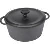 GoodCook Pre-Seasoned Cast Iron Dutch Oven, 5 Quart, Black(5-Quart)
