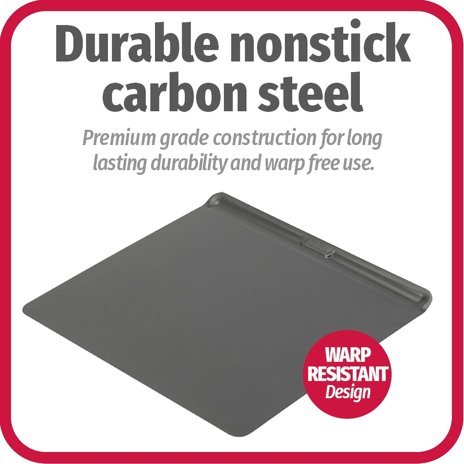 imageGoodCook AirPerfect NonStick Air Insulated 16 x 14 Cookie Sheet Carbon Steel Cooking Pans No Burn Insulation Bakeware Cookie Sheets for Baking Oven Pan Set