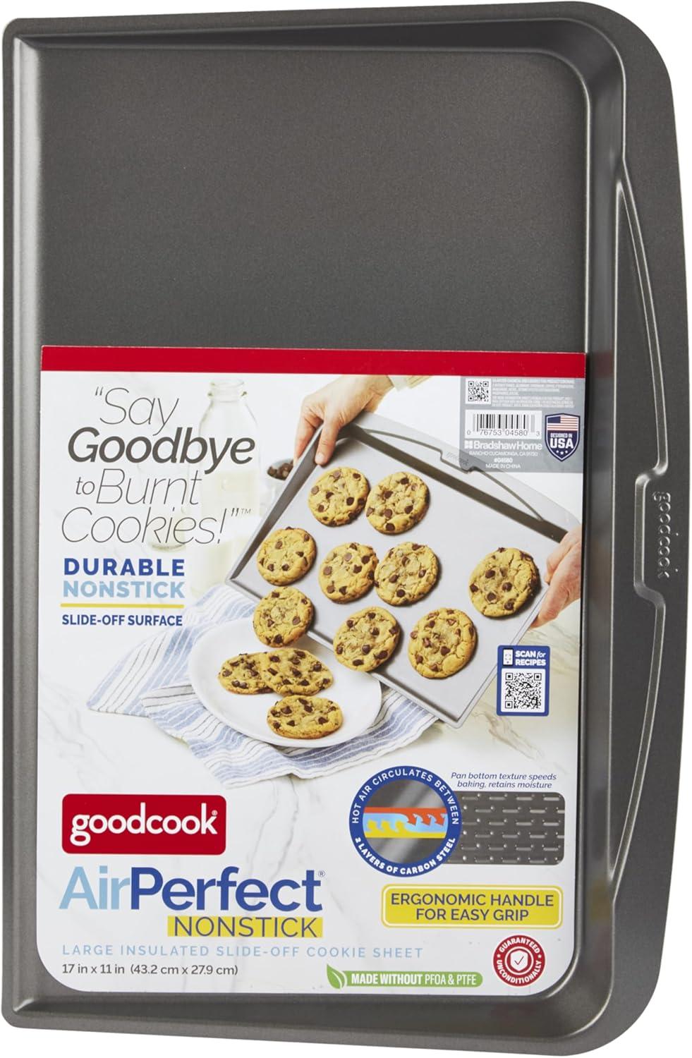 imageGoodCook AirPerfect Nonstick AirInsulated Slide Off Cookie Sheet 11x17 inch11x17 inch Cookie Sheet