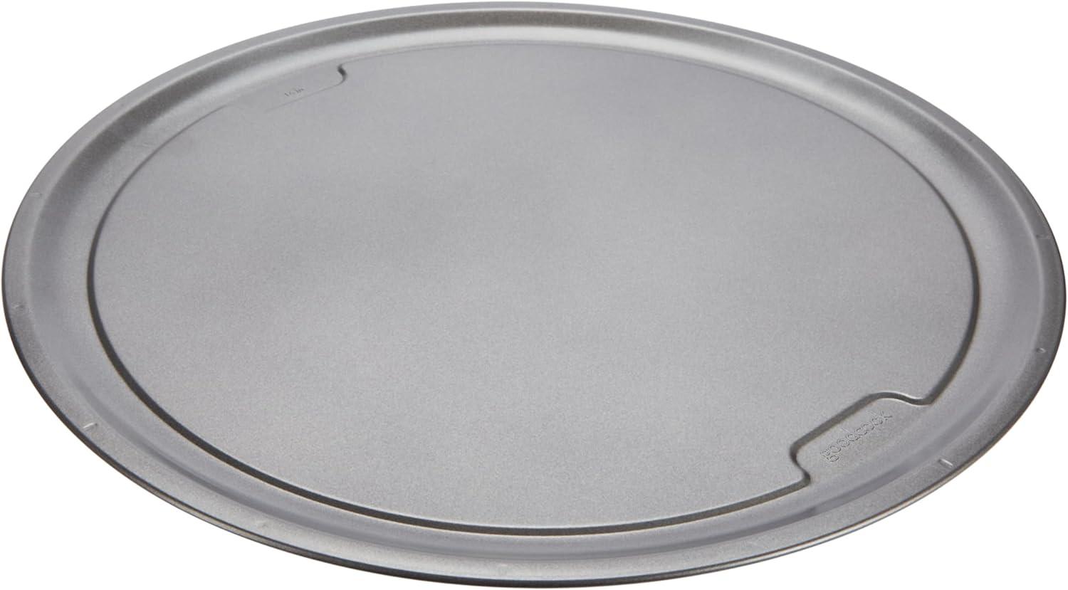 imageGoodCook PRO Pizza Pan Nonstick Warp ampamp ScratchResistant DishwasherSafe Carbon Steel Construction for Even Baking Oven Safe to 480F 16Inch Gray