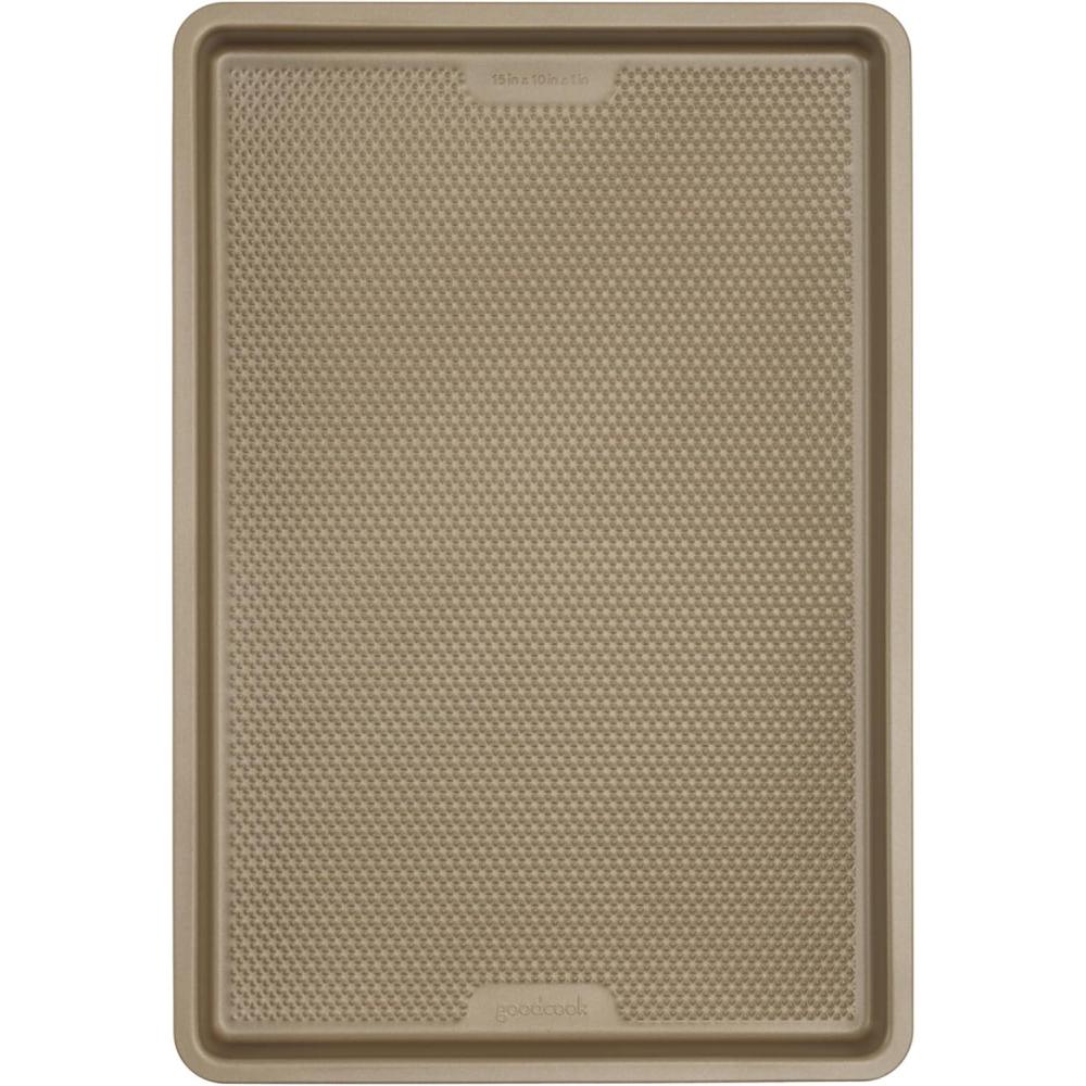 imageGoodCook BestBake Nonstick Textured Carbon Steel Cookie Sheet 11quot x 17quot Large Baking Sheet Even Heating ScratchResistant NonToxic Durable Ideal for Baking and Sheet Pan DinnersCookie Sheet