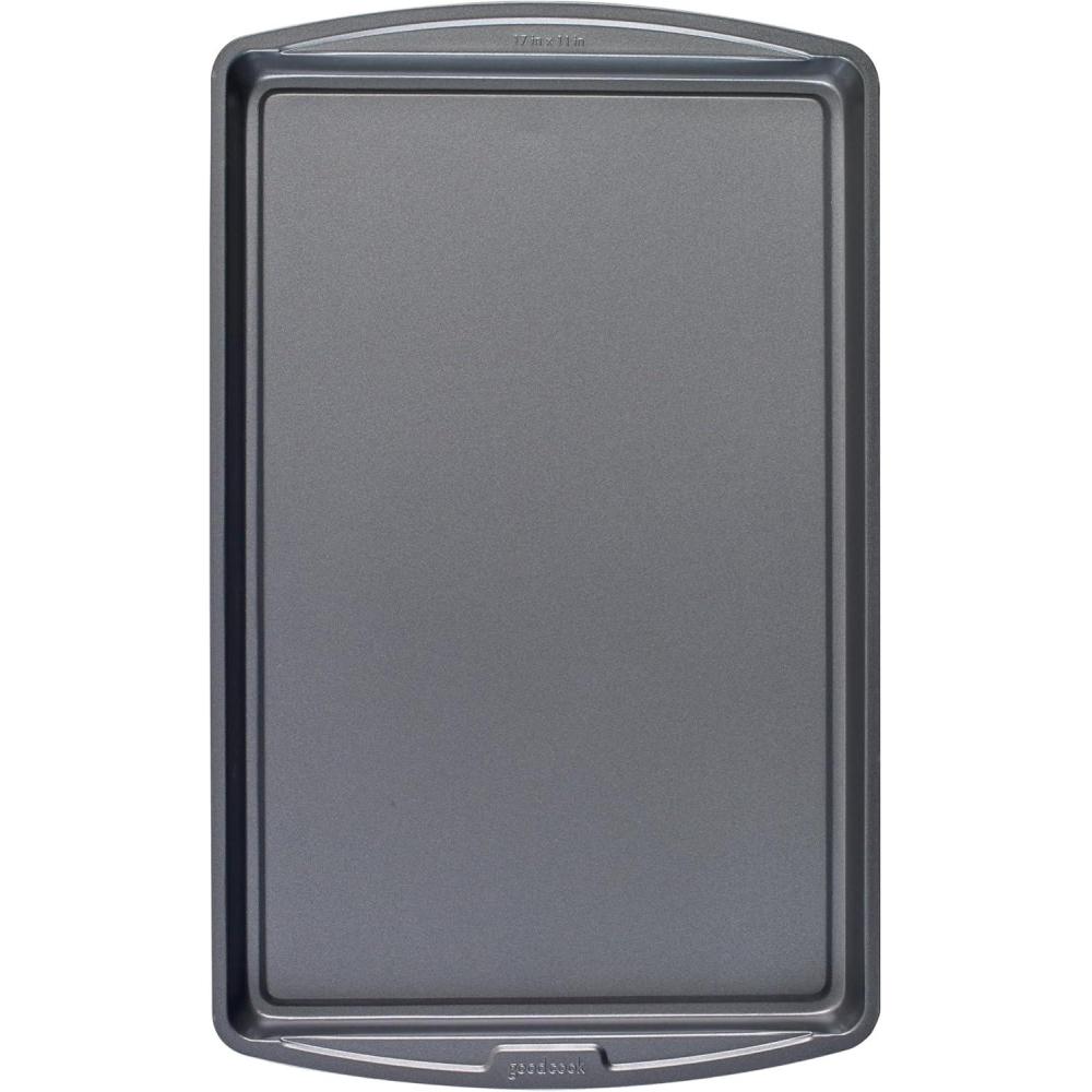 imageGoodCook Everyday Nonstick Steel Baking Sheet 17quot x 11quot Gray Large Cookie Sheet for Baking Nonstick Baking Tray Oven Tray NonStick Cooking Sheet17 x 11Inch
