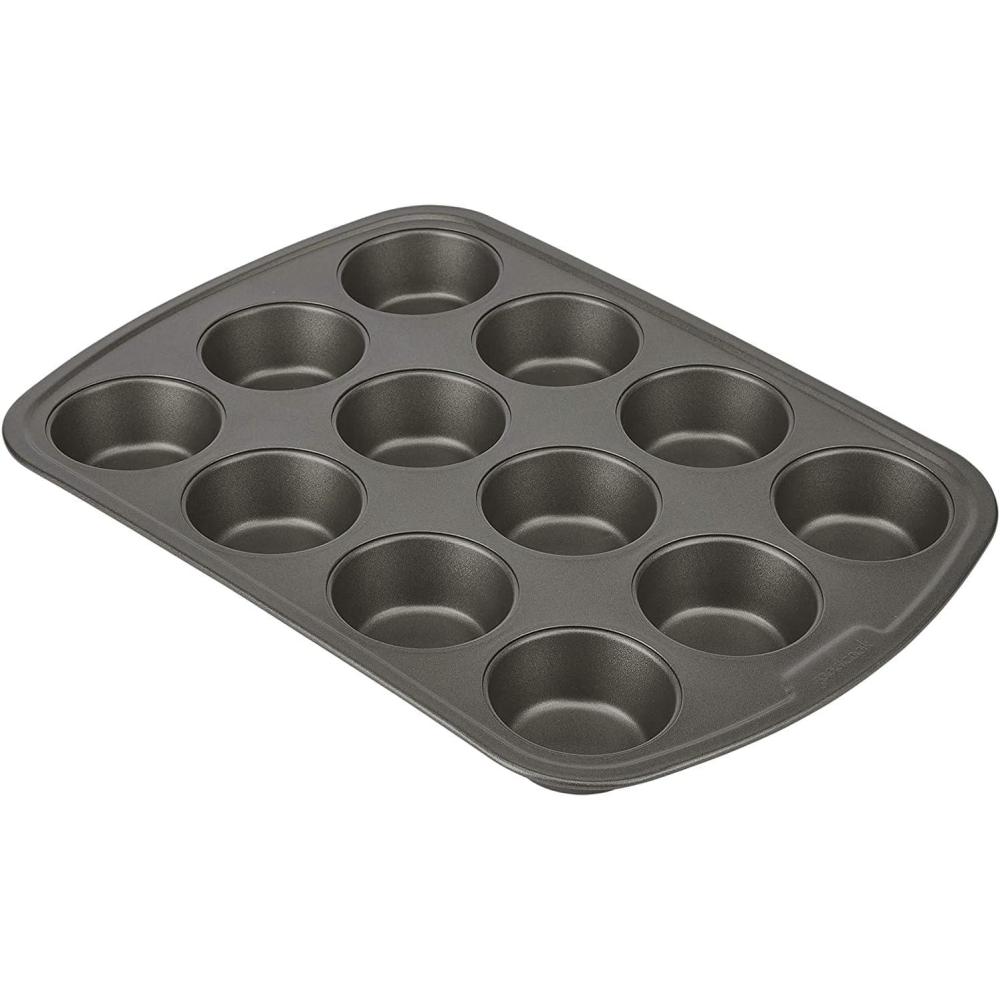 imageGoodCook Everyday Nonstick Steel Muffin Pan 12 cup Gray