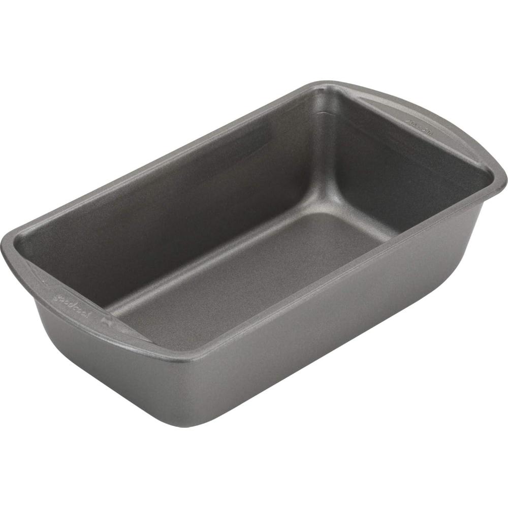 imageGoodCook Nonstick Loaf Pan HeavyDuty Steel Bakeware with EasyClean NonStick Coating Oven ampamp Dishwasher Safe Pan for Meatloaf Breads Cakes Brownies Lasagnas Casseroles ampamp More 9 x 5Inch Gray