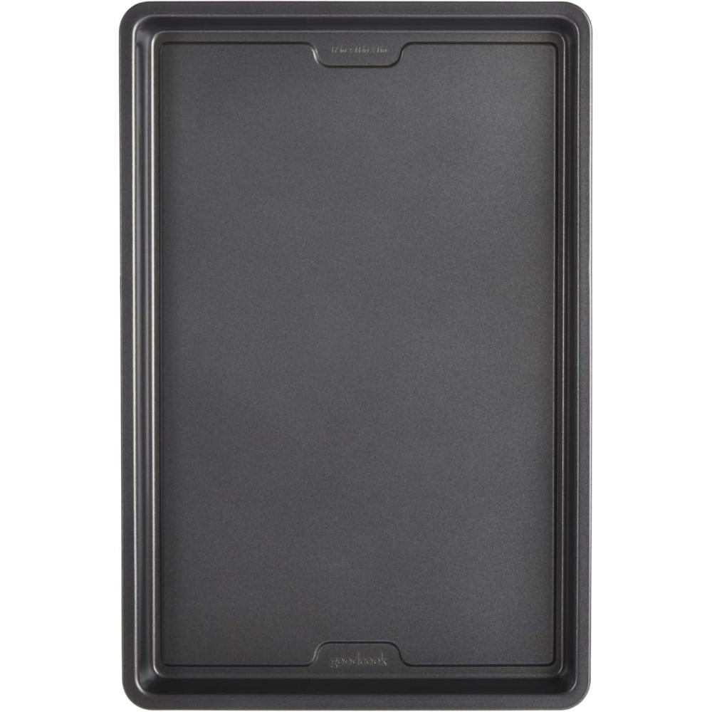 imageGoodCook PRO Large Baking Sheet Pan Nonstick Warp ampamp ScratchResistant DishwasherSafe Carbon Steel Construction for Even Baking Oven Safe to 480F 11 x 17Inch Gray