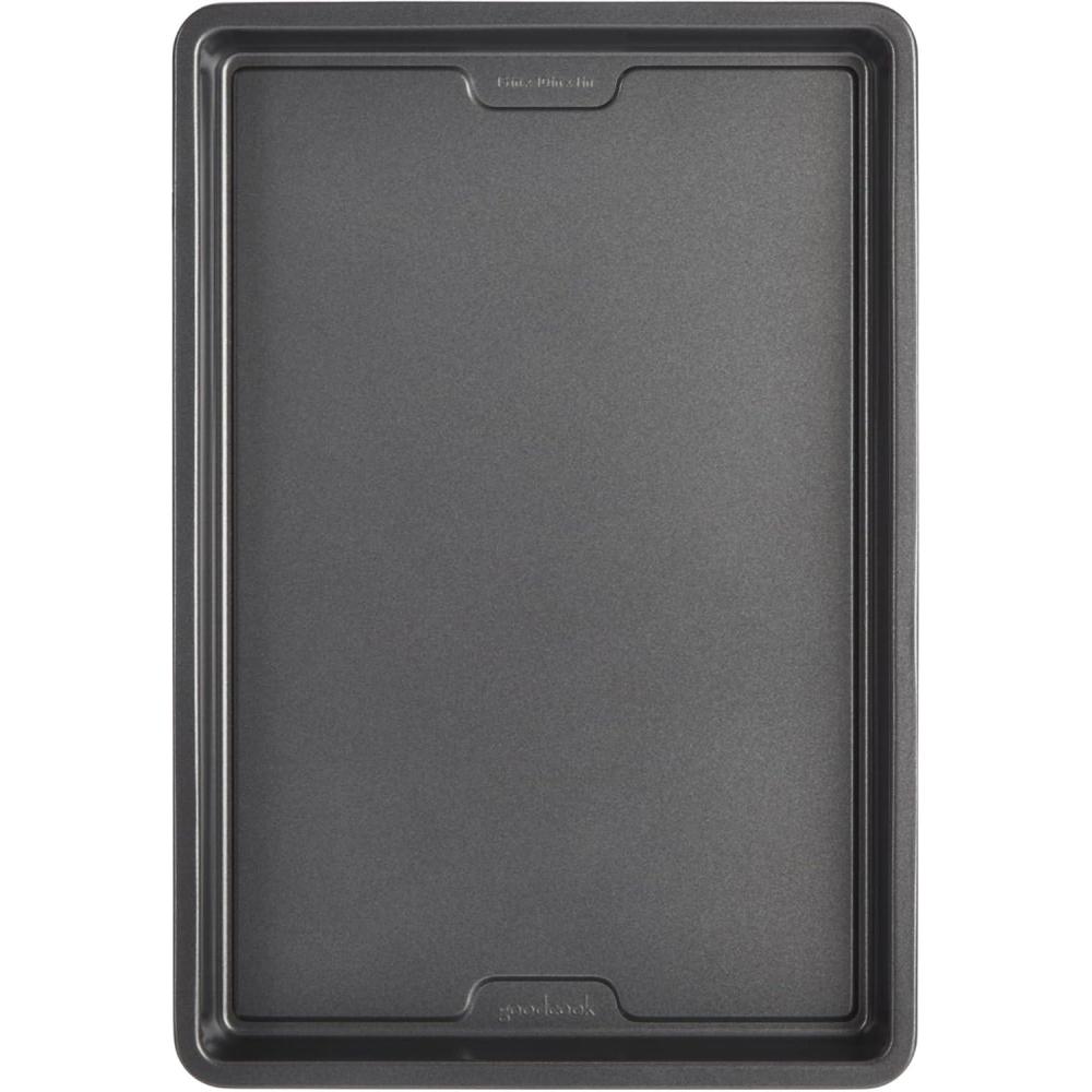 imageGoodCook PRO Medium Baking Sheet Pan Nonstick Warp ampamp ScratchResistant DishwasherSafe Carbon Steel Construction for Even Baking Oven Safe to 480F 10 x 15Inch Gray