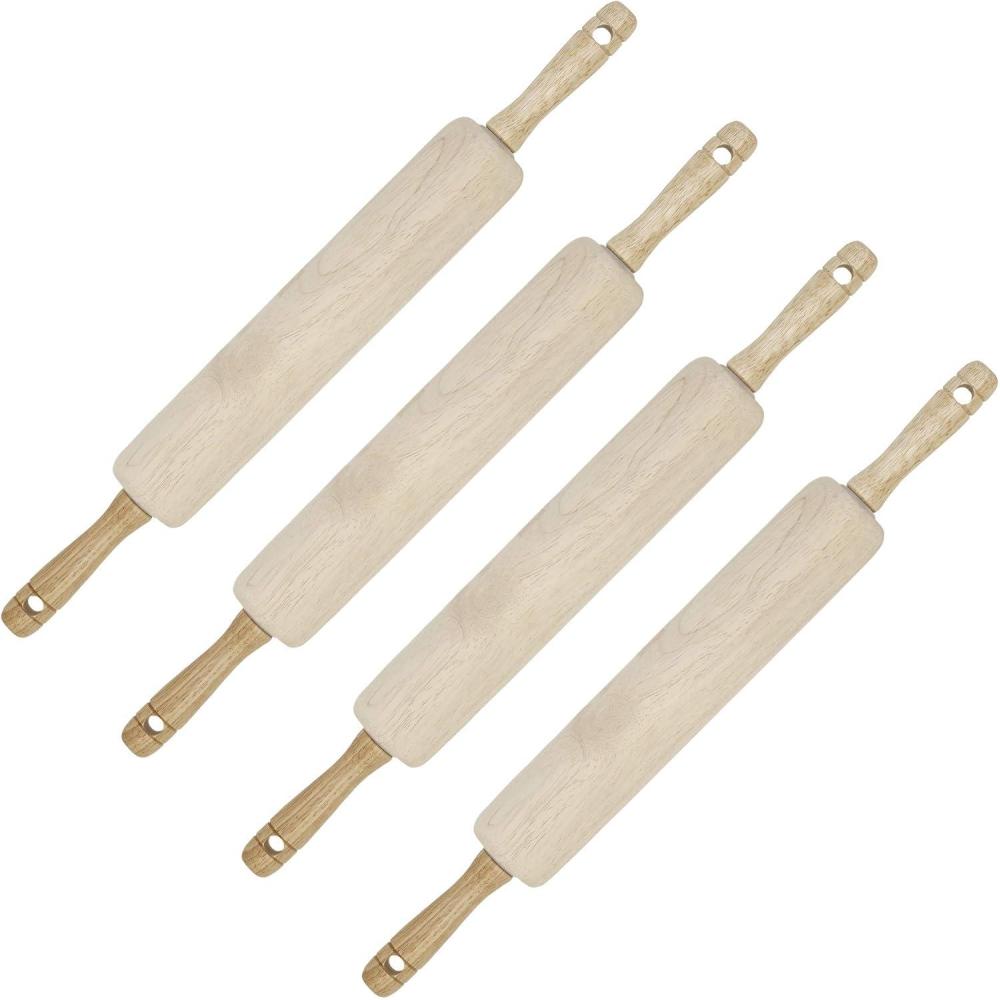 imageGoodcook Wood rolling pin 4 pack 1725 in
