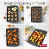 GoodCook 15” x 10.5” Nonstick Carbon Steel Baking Pan & Raised Wire Rack – Pizza Crisper, Crispy Bacon, Multipurpose Cooking Sheet Pan, Cooling Rack, Kitchen Cookware Set, Dishwasher Safe(15×10.5)