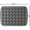 GoodCook 48-Cup Nonstick Steel Mini Cupcake and Muffin Pan, Gray