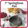 GoodCook 7″ Round Nonstick Steel Springform Pan with Removable Bottom, Gray
