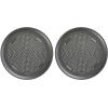 GoodCook AirPerfect 14″ Insulated Nonstick Carbon Steel Pizza Pan with Cutting Guides, Perforated Nonstick Pizza Pan, Gray(Gray)