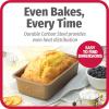GoodCook BestBake Nonstick Textured Carbon Steel Loaf Pan, 9″ x 5″, Bronze